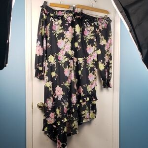 Asos Off The Shoulder Floral Dress Size US 20 NWT